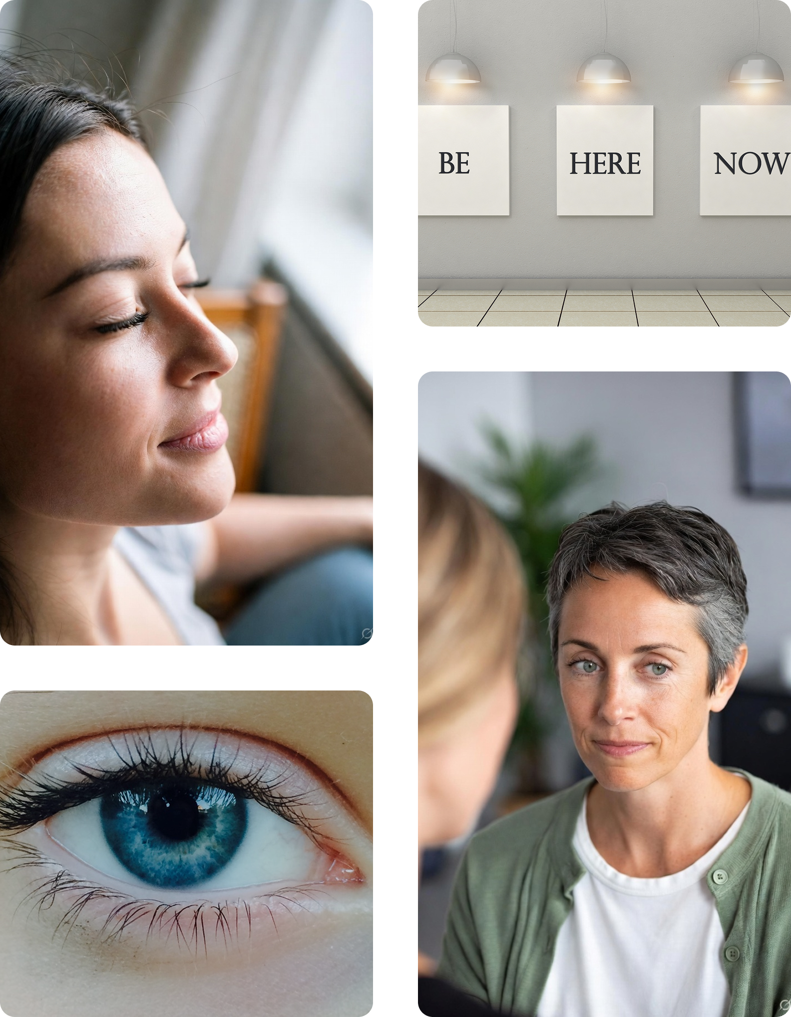 A client participating in a Brainspotting therapy session with a trained therapist, supporting trauma, anxiety, and stress recovery.