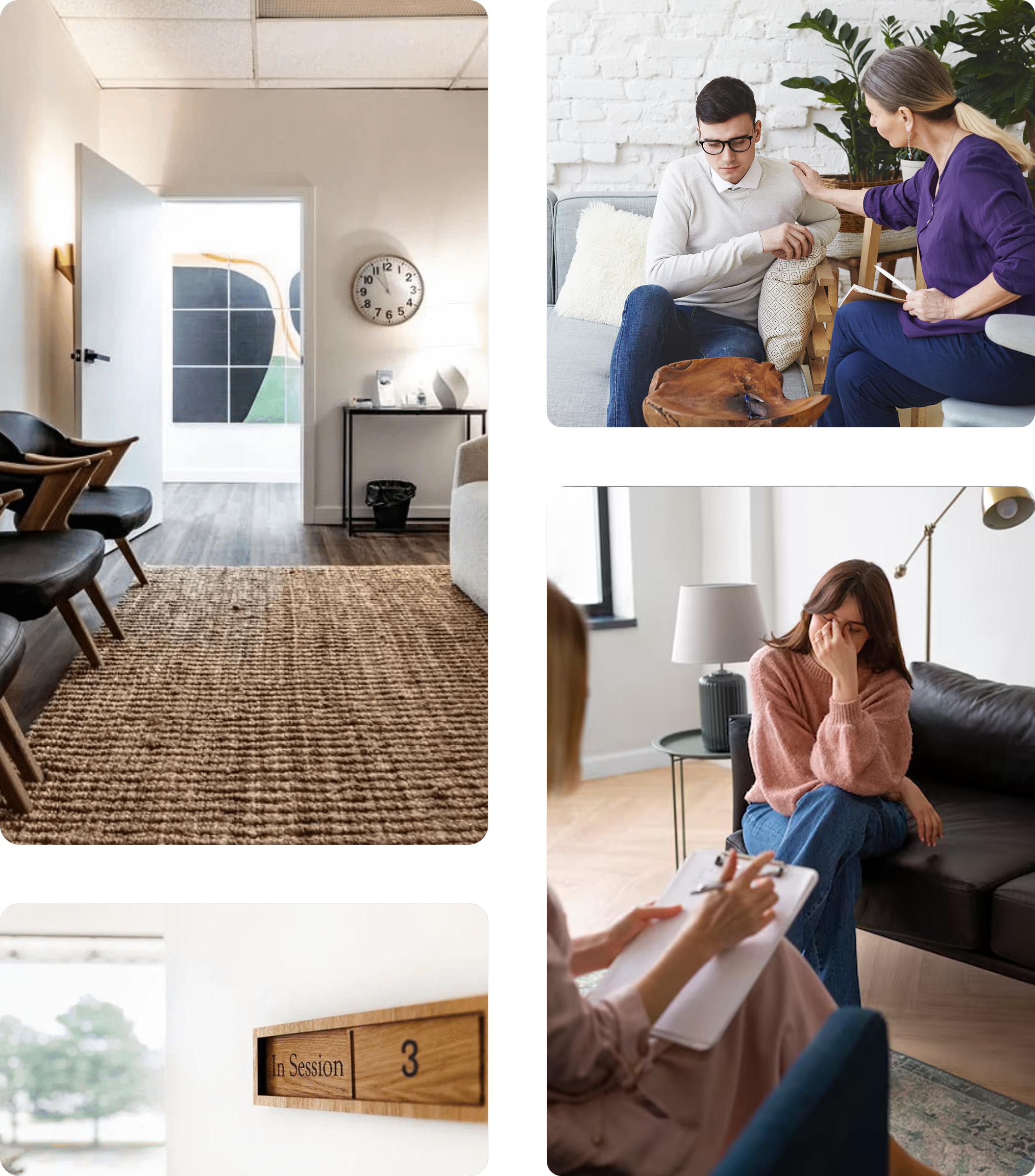 A client engaging in a one-on-one therapy session with a mental health professional, focusing on personal growth and emotional support.